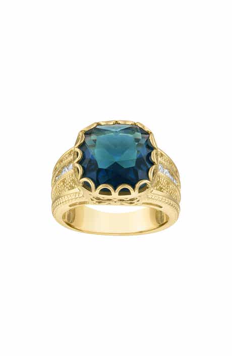 Cushion Cut Cubic Zirconia Statement Ring