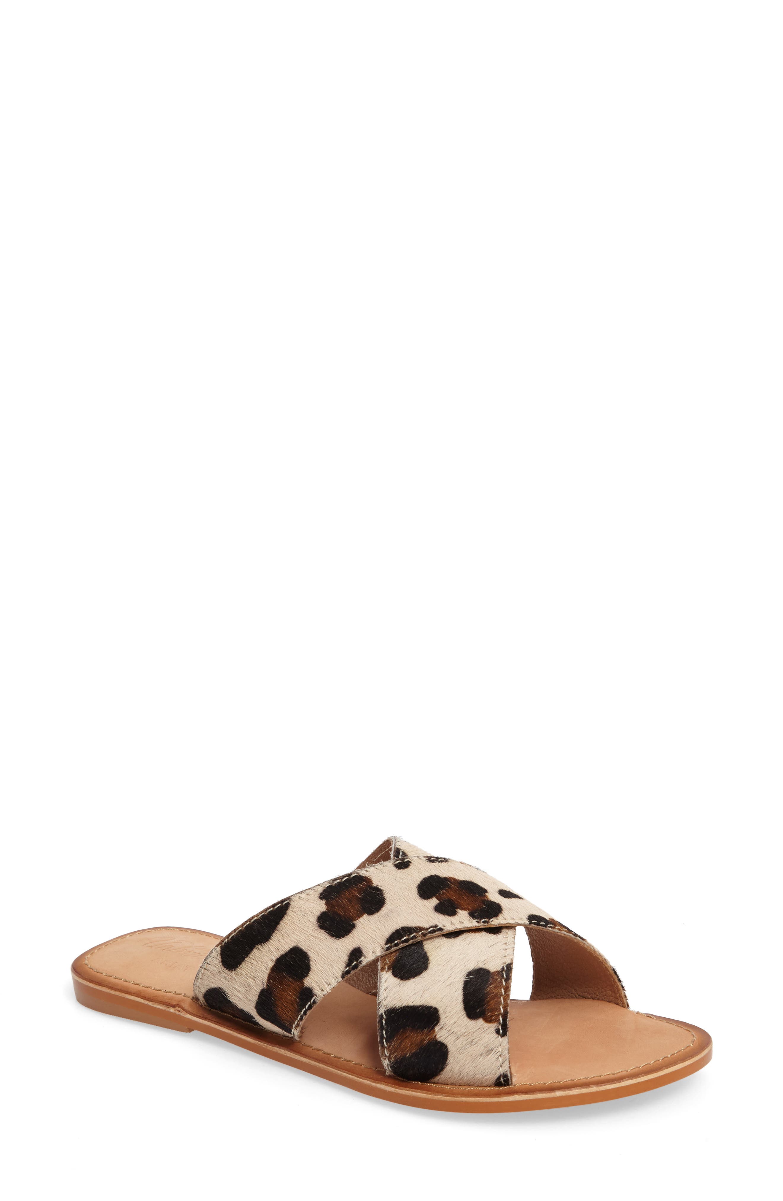 Unbridled Ava Genuine Calf Hair Sandal, Main, color, CHEETAH PRINT HAIR