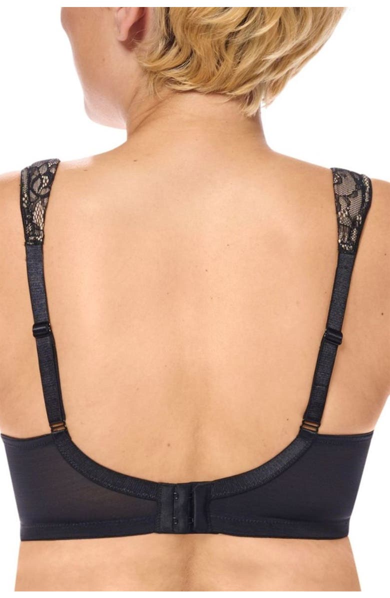 Amoena Camilla Padded Wire-Free Bra, Alternate, color, Black/Sand