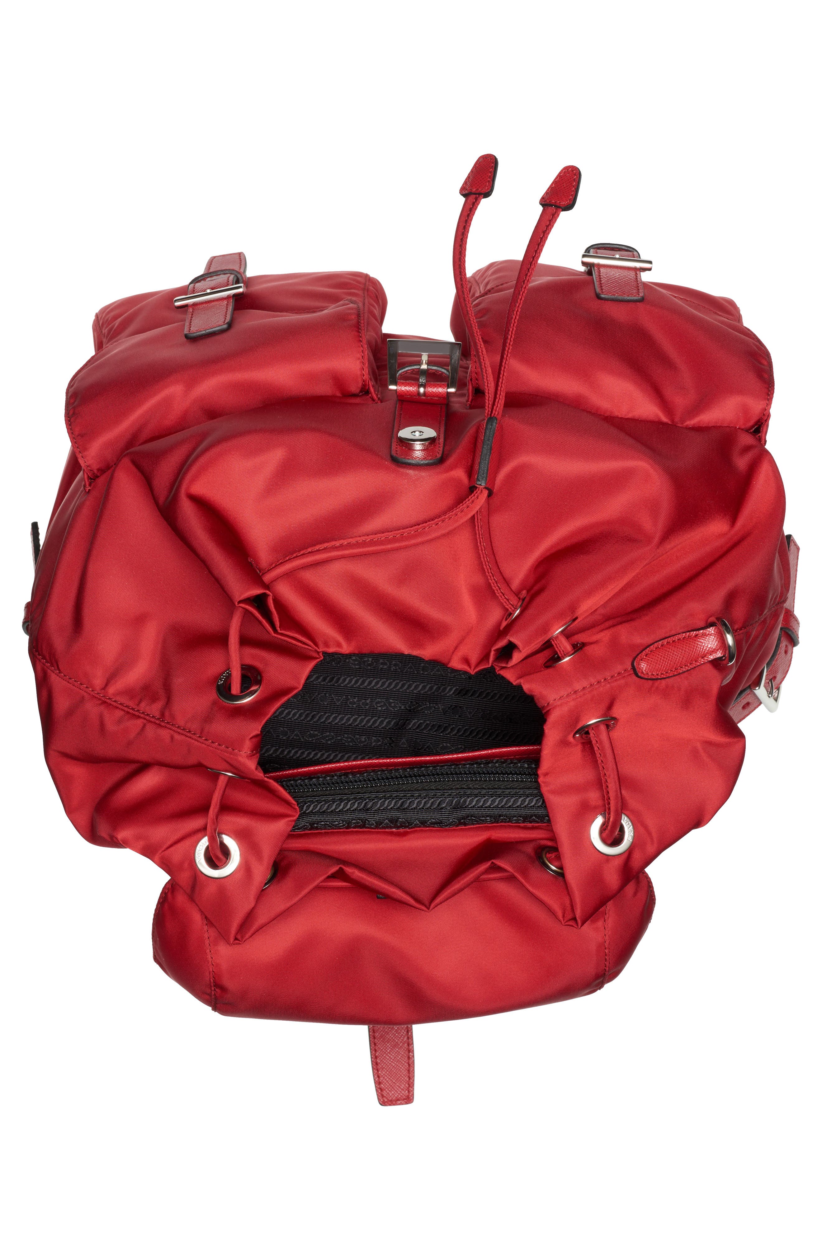 Prada Vela Nylon Backpack, Alternate, color, 