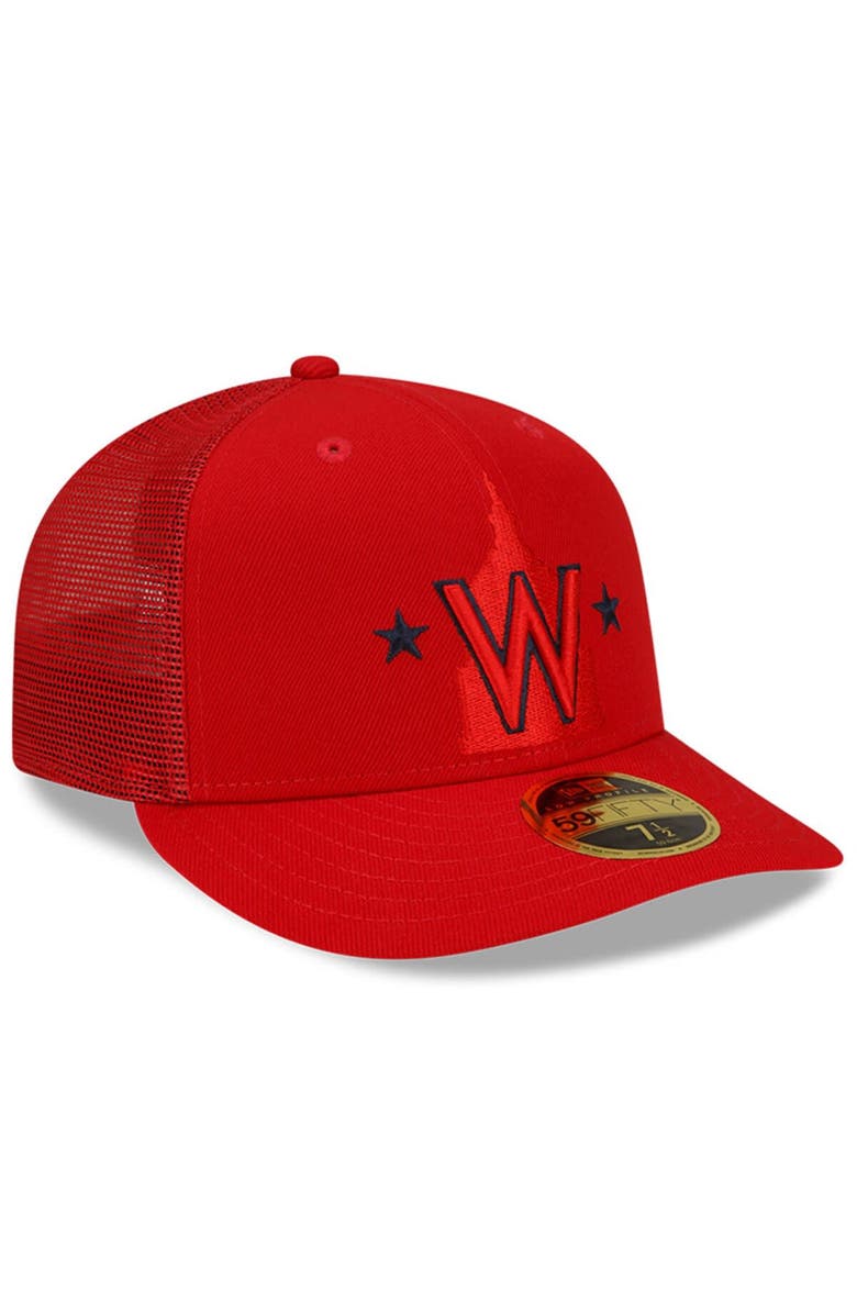New Era Men's New Era Red Washington Nationals 2023 Batting Practice 59FIFTY Fitted Hat, Alternate, color, Red