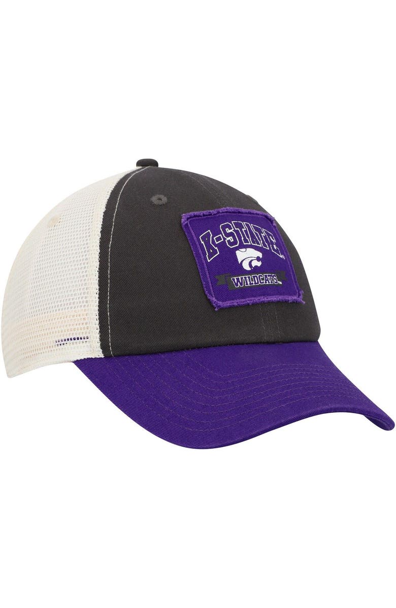 COLOSSEUM Men's Colosseum  Charcoal Kansas State Wildcats Objection Snapback Hat, Alternate, color, Charcoal