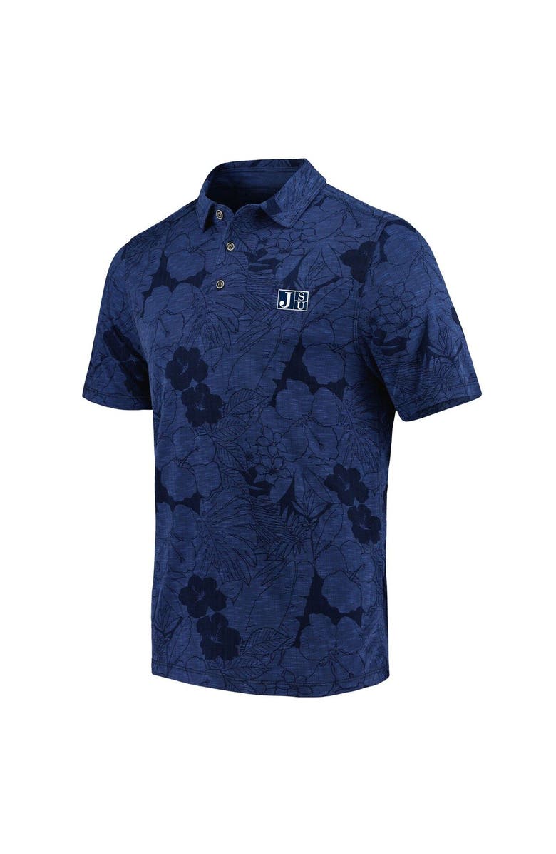 Tommy Bahama Men's Tommy Bahama  Navy Jackson State Tigers Miramar Blooms Polo, Alternate, color, Navy