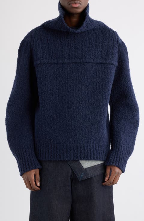 Major Funnel Neck Wool Sweater