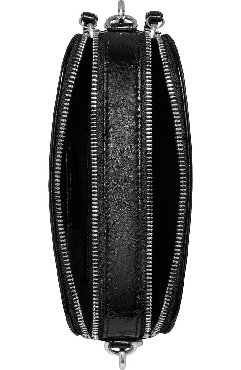 Tory Burch Mini Miller Crinkle Leather Crossbody Bag, Alternate, color,