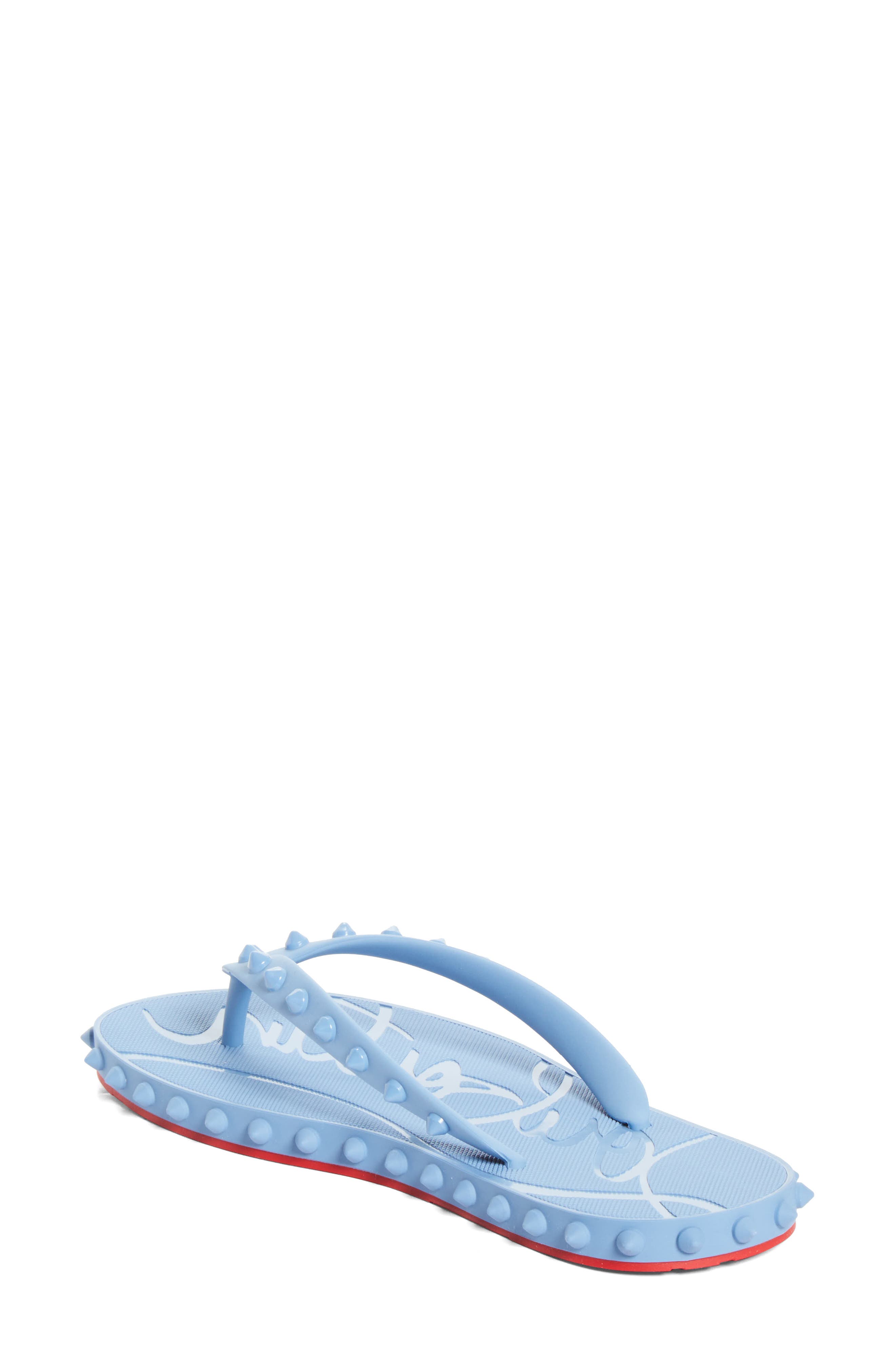 Super Loubi Flip Flop, Alternate, color, CERULEO