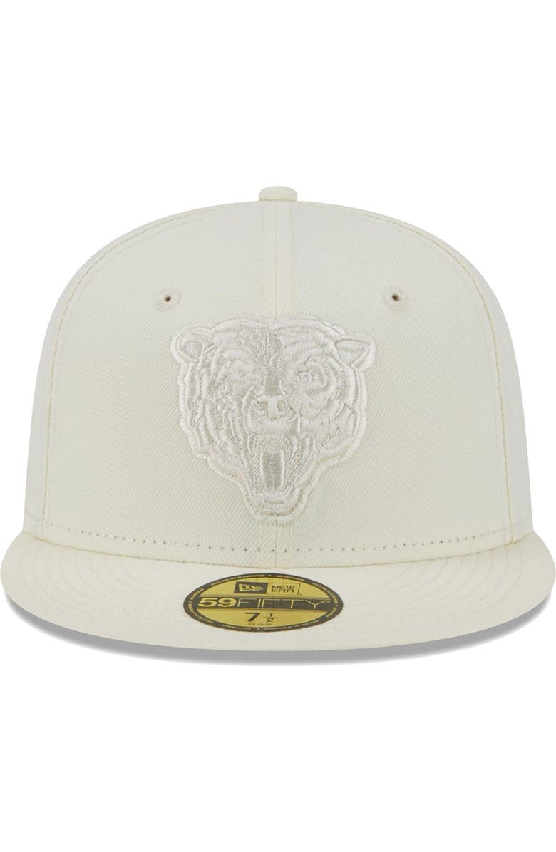 New Era Men's New Era Cream Chicago Bears Color Pack 59FIFTY Fitted Hat, Alternate, color, 
