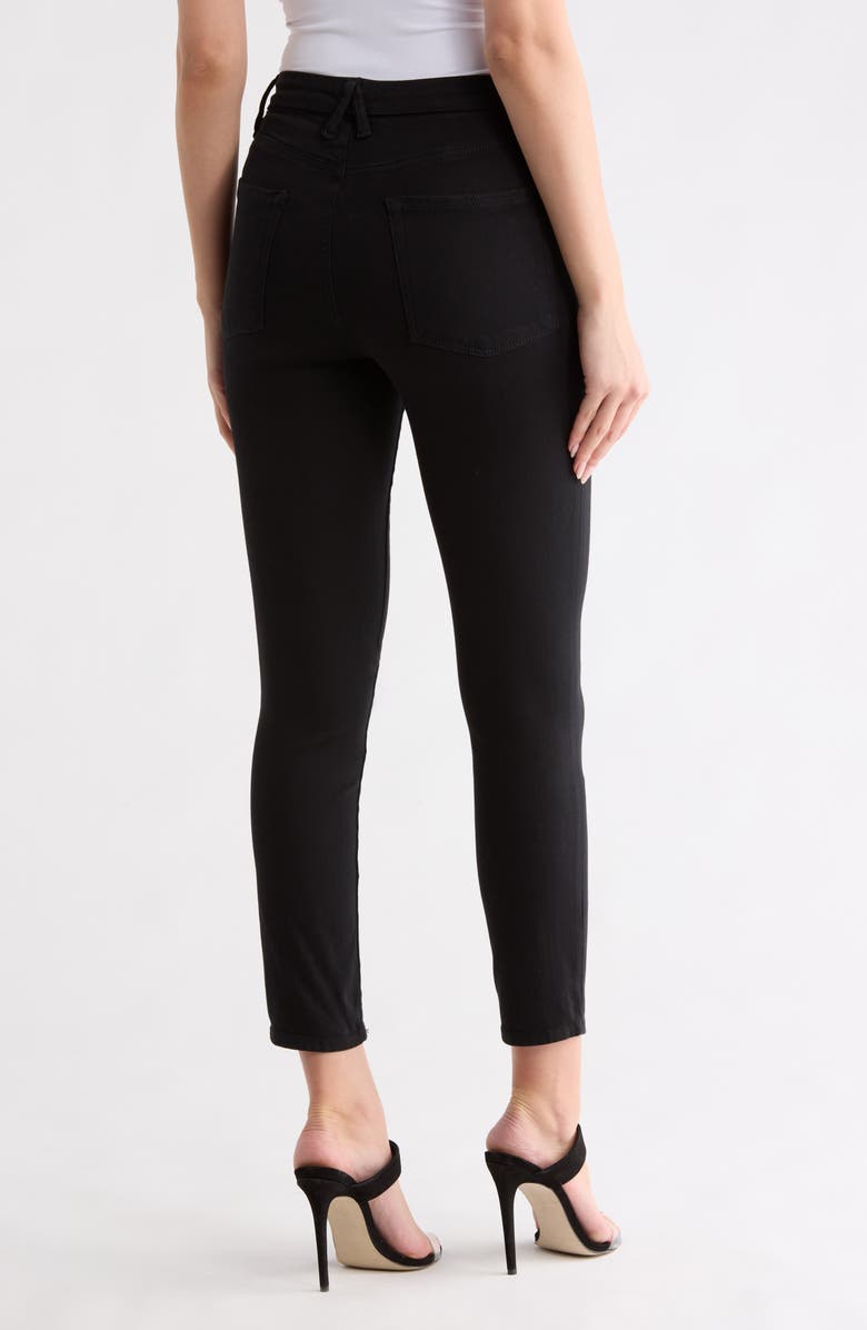 Good American Good Legs Crop Skinny Jeans, Alternate, color, Black001