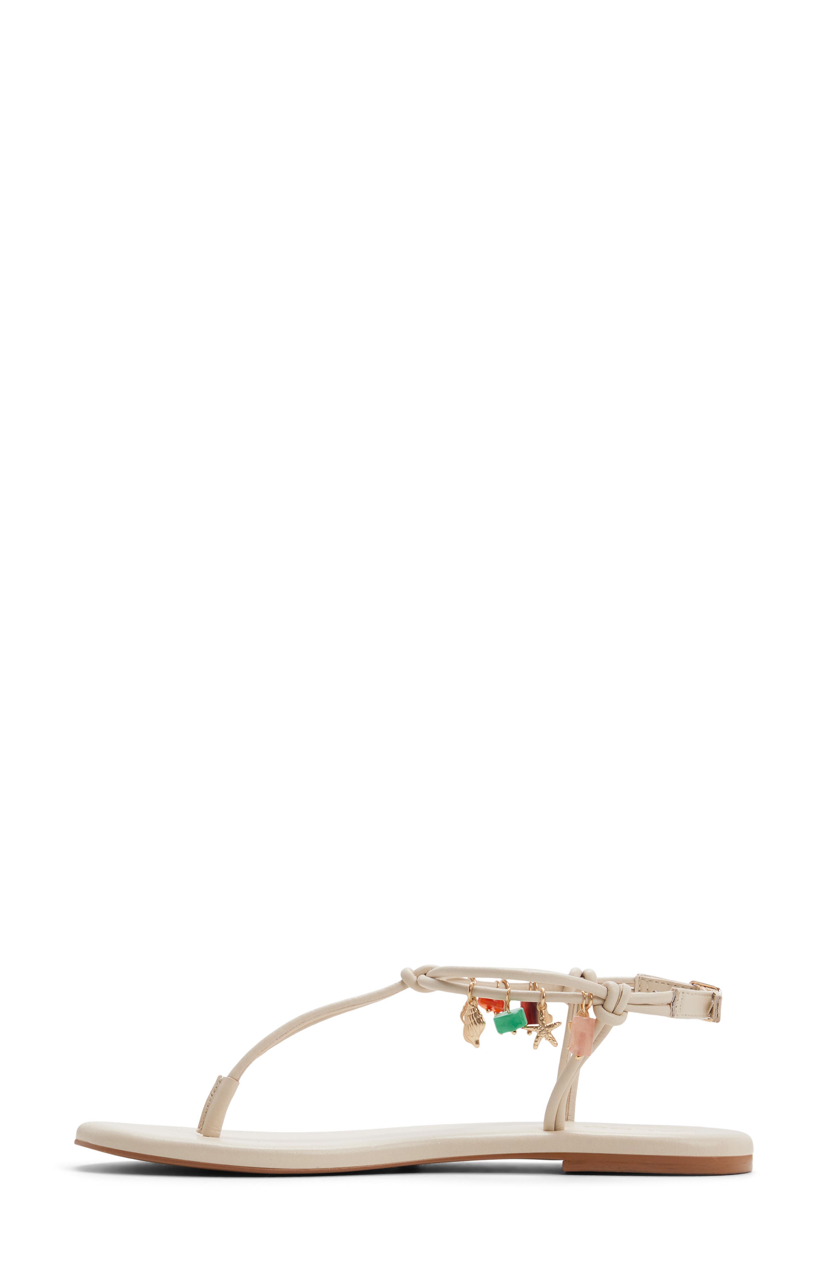 Seajewels Ankle Strap Sandal, Alternate, color, WHITE/ BONE