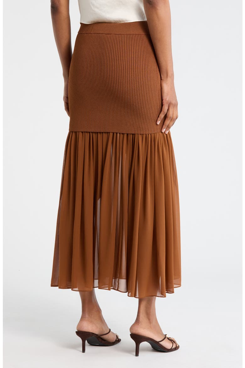 Hayden Drop Waist Maxi Skirt, Alternate, color, LIGHT CHESTNUT