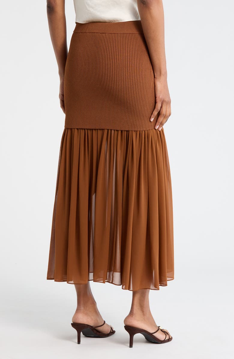 A.L.C. Hayden Drop Waist Maxi Skirt, Alternate, color, Light Chestnut