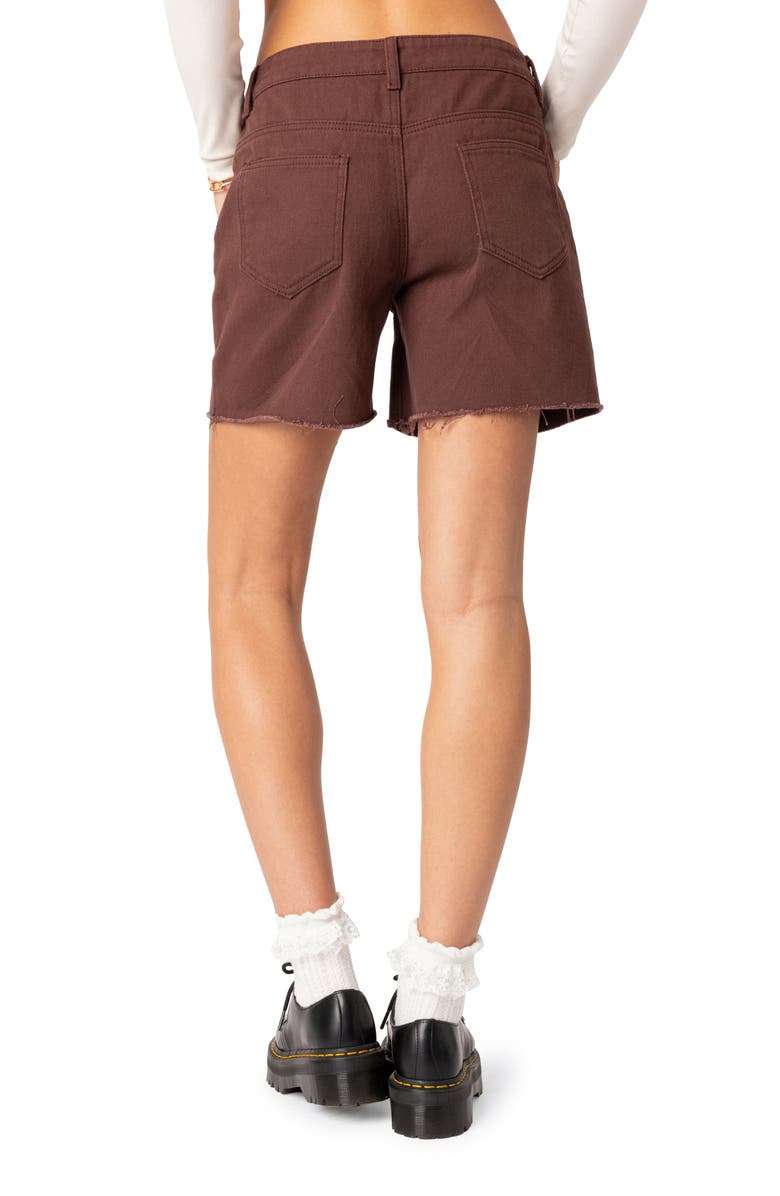 EDIKTED Boyfriend Denim Carpenter Shorts, Alternate, color,