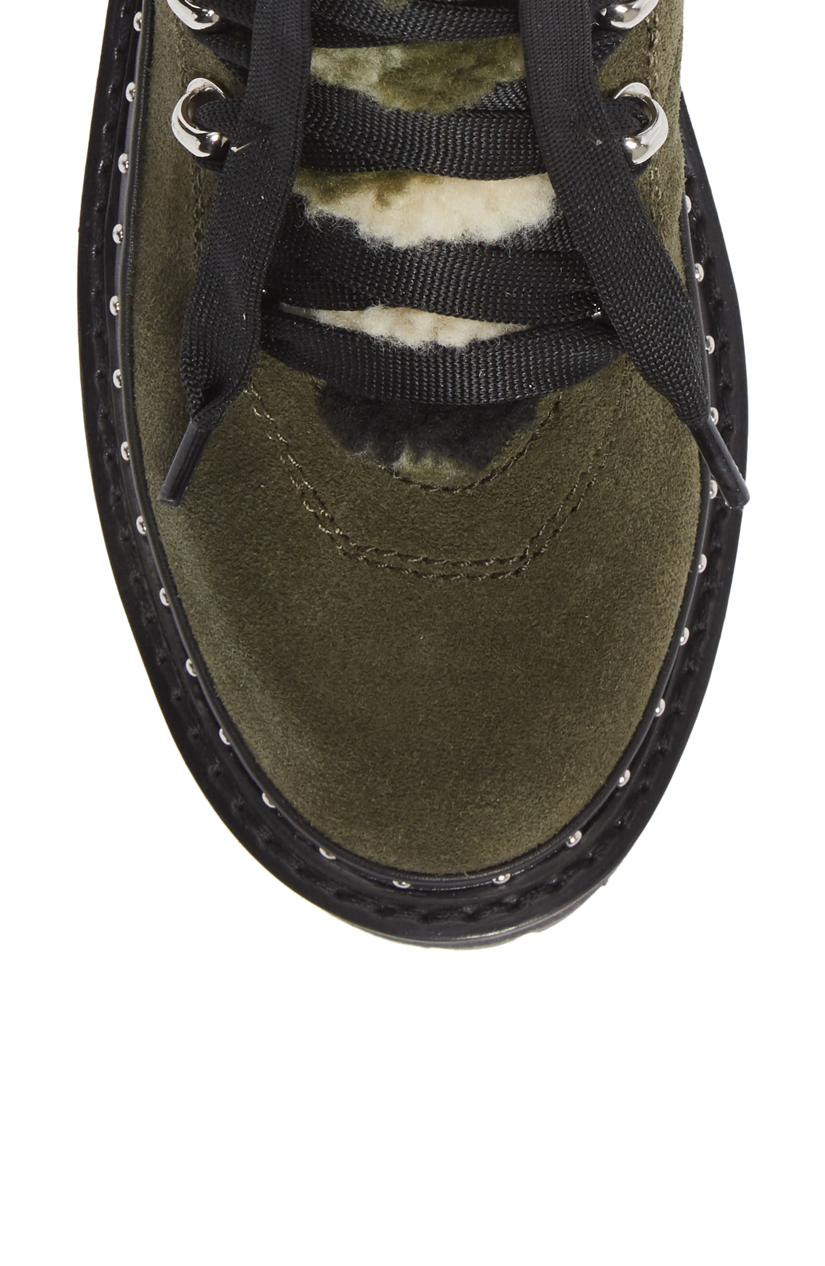 Rainier Platform Bootie, Alternate, color, OLIVE SUEDE
