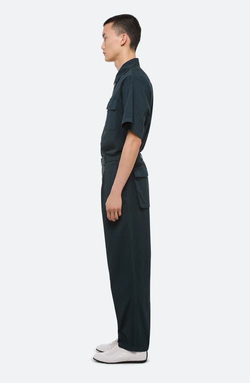 Helmut Lang Gd Zoot Cotton Stretch Twill Pants In Blue