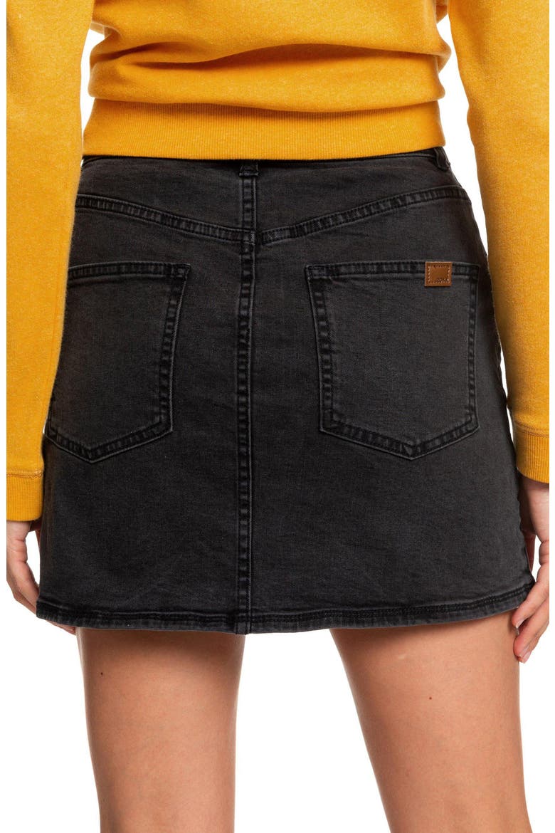 Wild Young Spirit Denim Miniskirt, Alternate, color, ANTHRACITE