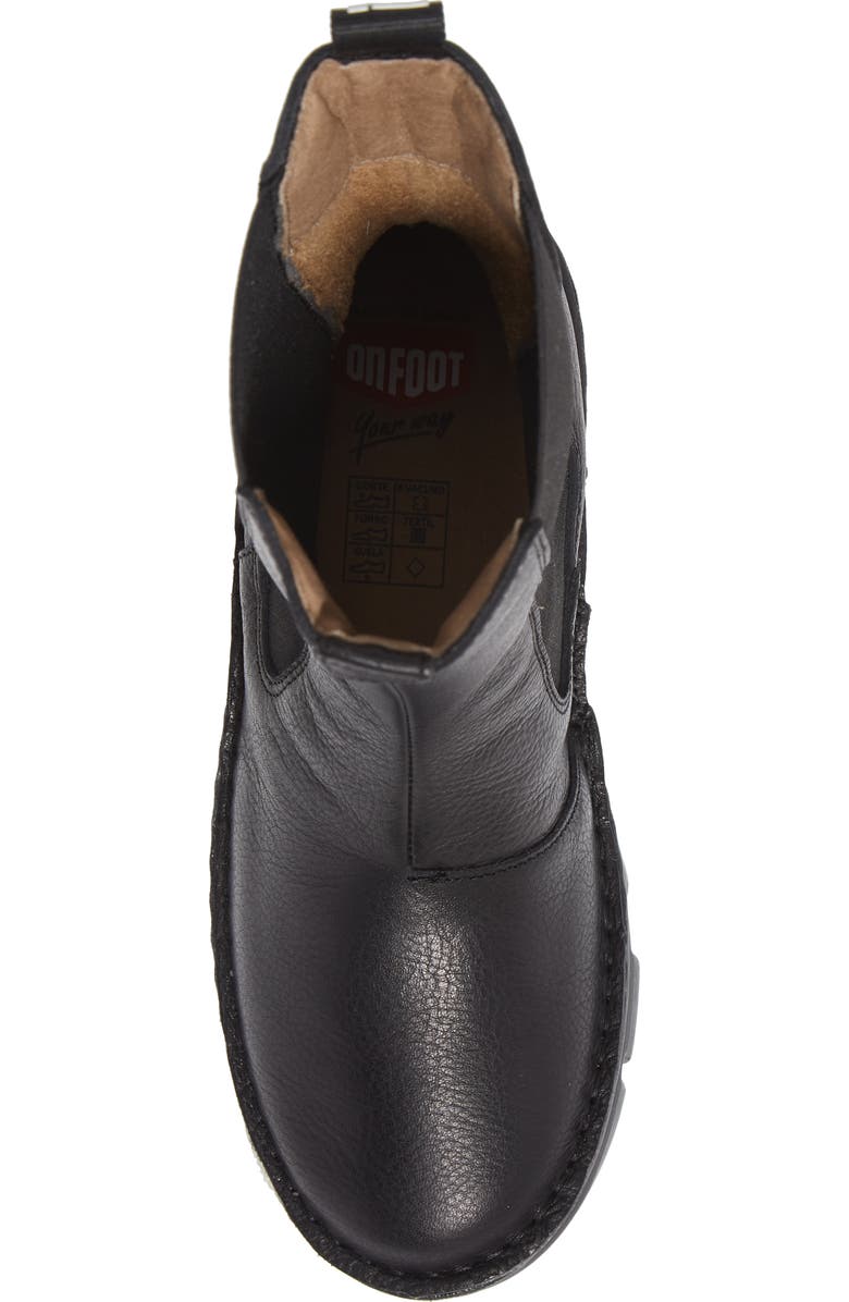 On Foot Wedge Chelsea Boot, Alternate, color, Black