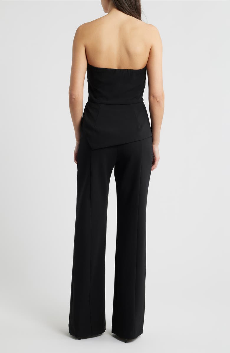 Black Halo Rockie Strapless Jumpsuit, Alternate, color, Black