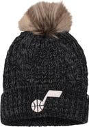 '47 Women's '47 Black Utah Jazz Meeko Cuffed Knit Hat with Pom