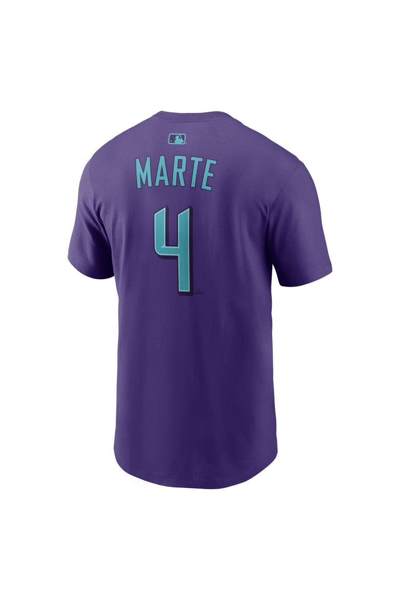 Men's Nike Ketel Marte Purple Arizona Diamondbacks City Connect Name & Number T-Shirt, Alternate, color, Purple