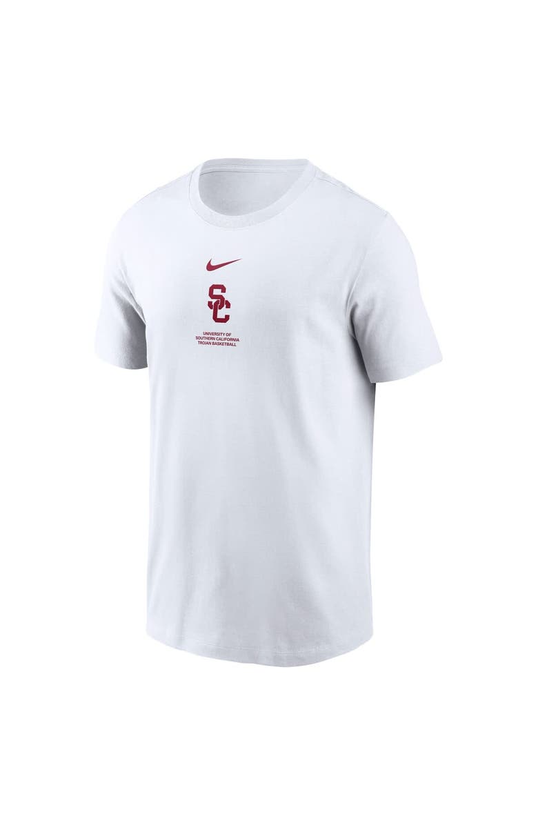 Nike Men's Nike White USC Trojans 2024 On-Court Basketball Performance T-Shirt, Alternate, color, 