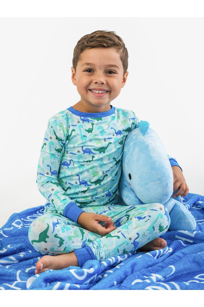 Gender Inclusive SoftSnooze Toddler Long Sleeve Pajama Set, Alternate, color, Snuggle-Saurus