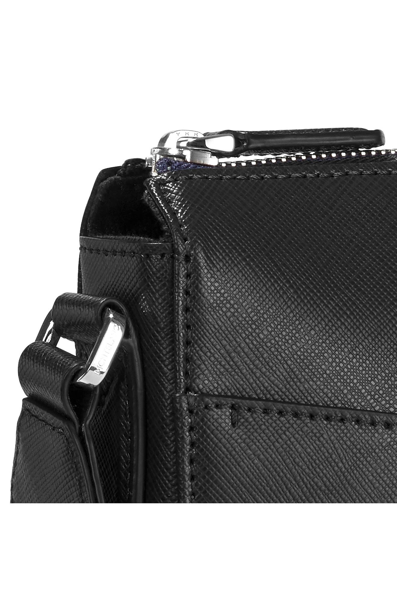 Montblanc Sartorial Leather Messenger Bag, Alternate, color, 