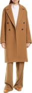 Vince Double Breasted Wool Blend Coat