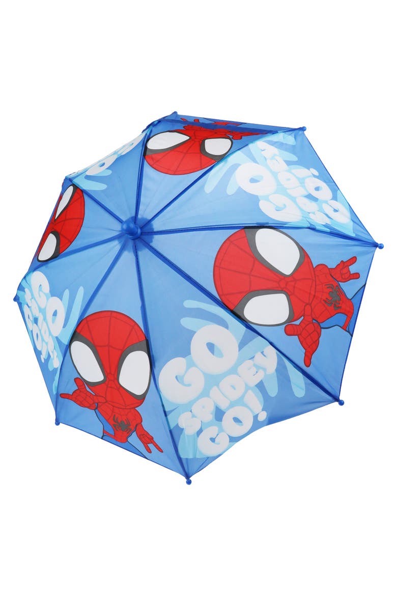 Spider-Man Go Spidey Go Kids Umbrella, Alternate, color, RED