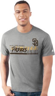 STARTER Men's Starter  Heather Gray San Diego Padres Prime Time Team T-Shirt