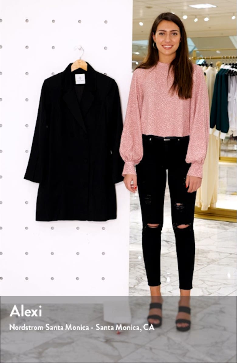 Francoise Long Sleeve Blazer Minidress, sales video thumbnail