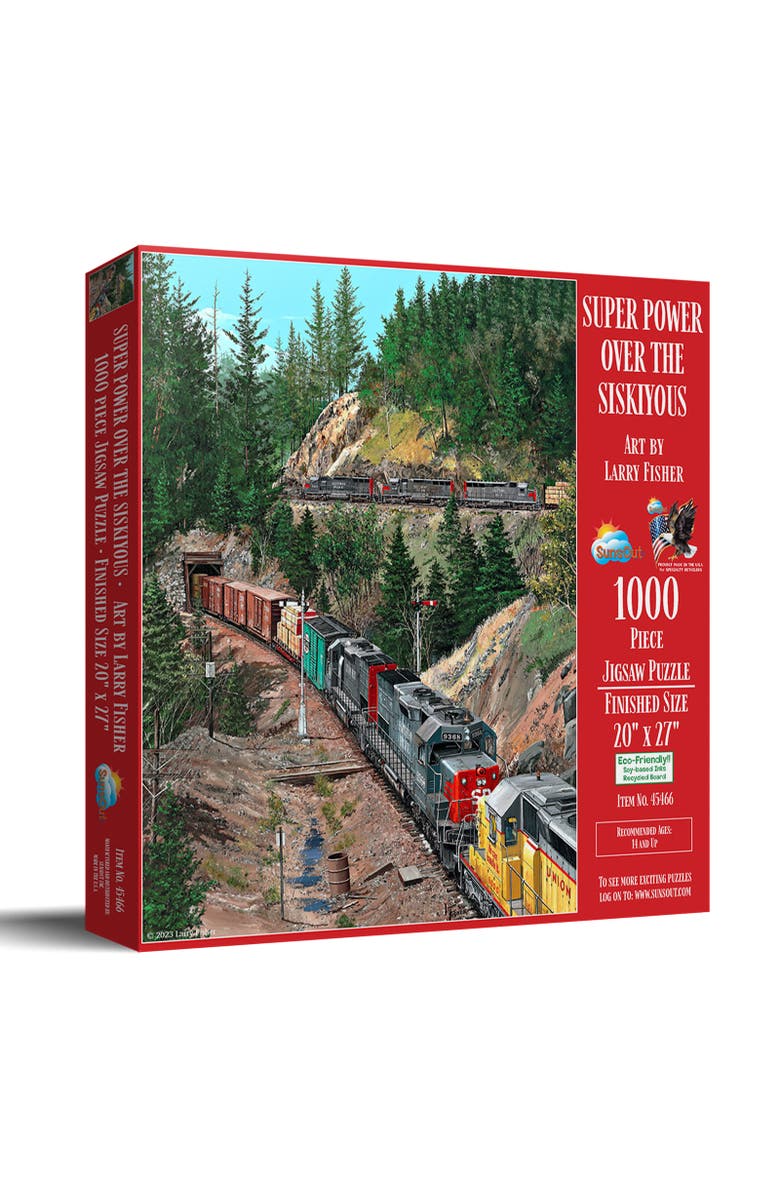 Sunsout Super Power over the Siskiyous 1000 piece Jigsaw Puzzle for Adults, Main, color, Multicolor