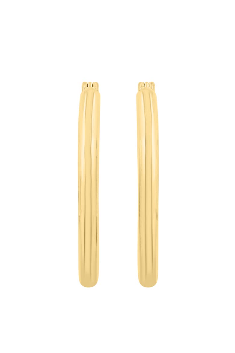 14K Yellow Gold Classic Gold Hoop Earrings, Alternate, color, Metallic Gold