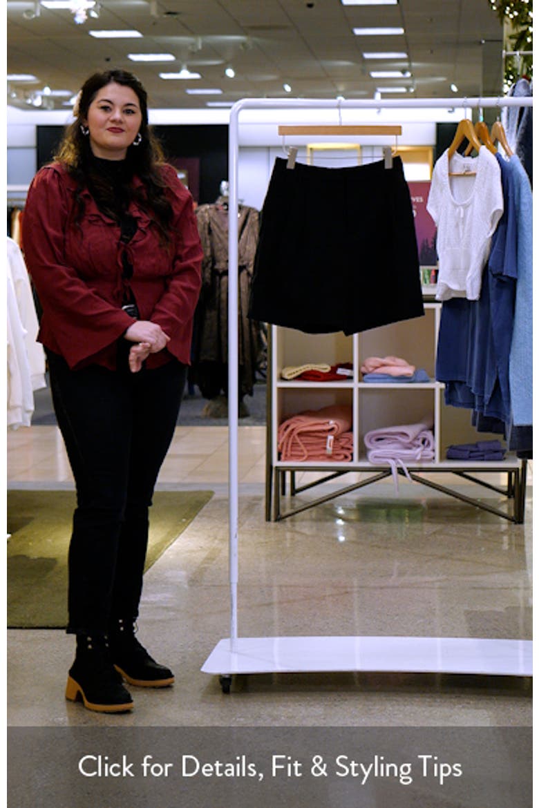 Pleated High Waist Shorts video