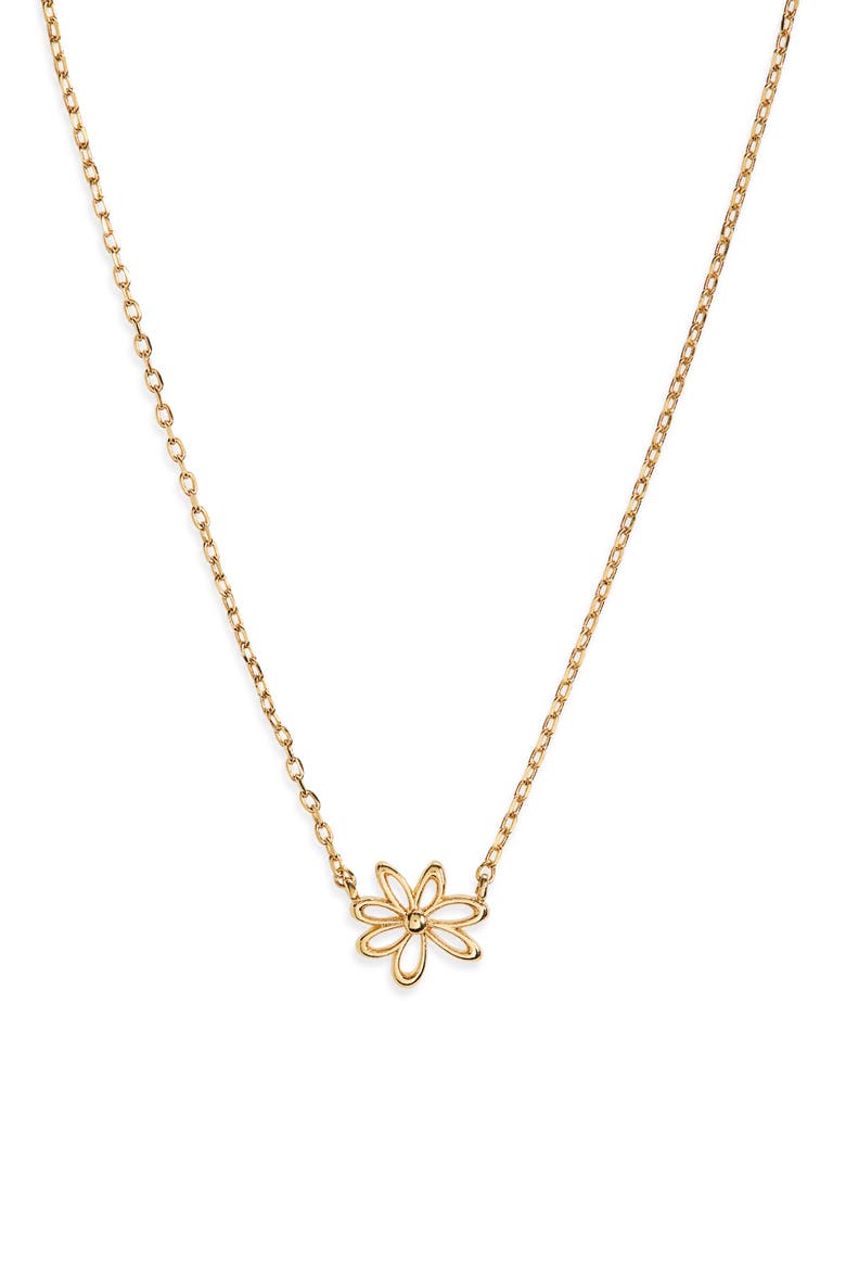Wildflower Pendant Necklace, Main, color, GOLD