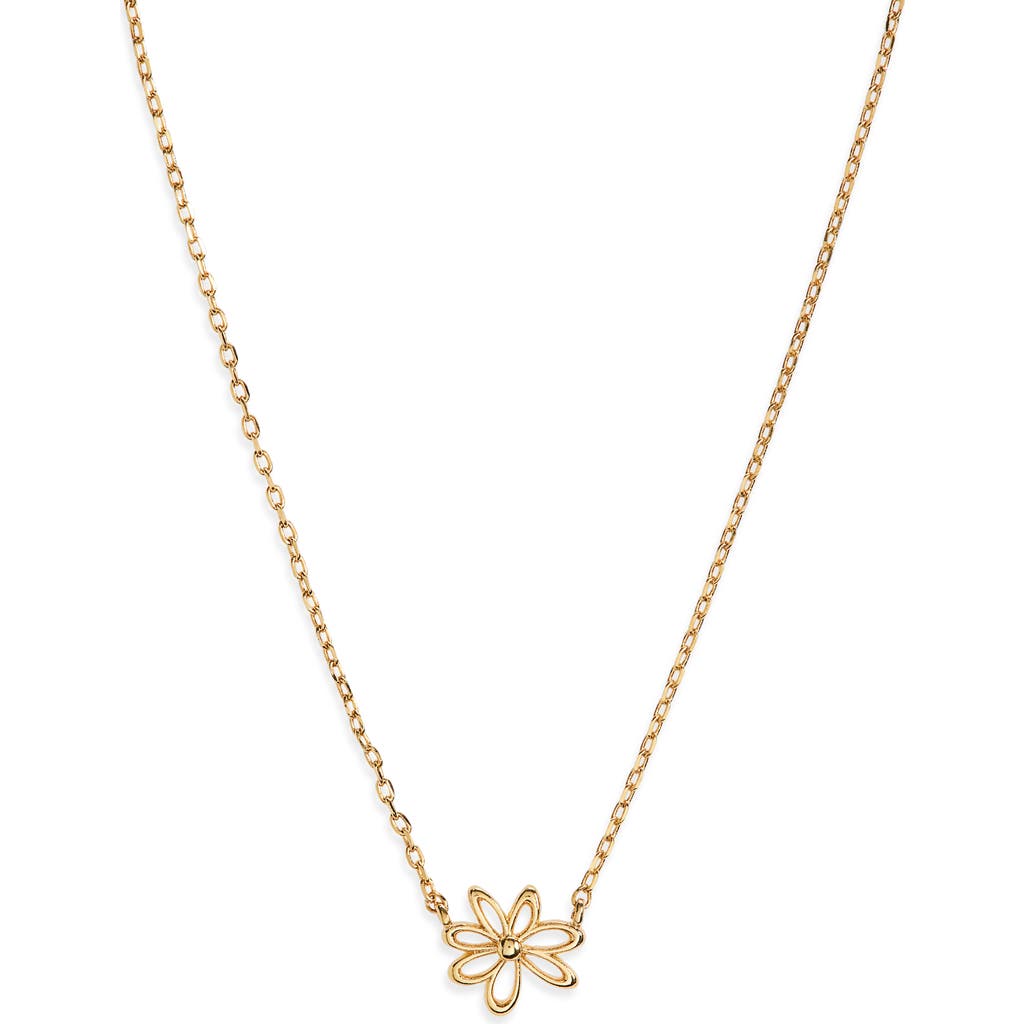 Estella Bartlett Wildflower Pendant Necklace in Gold at Nordstrom