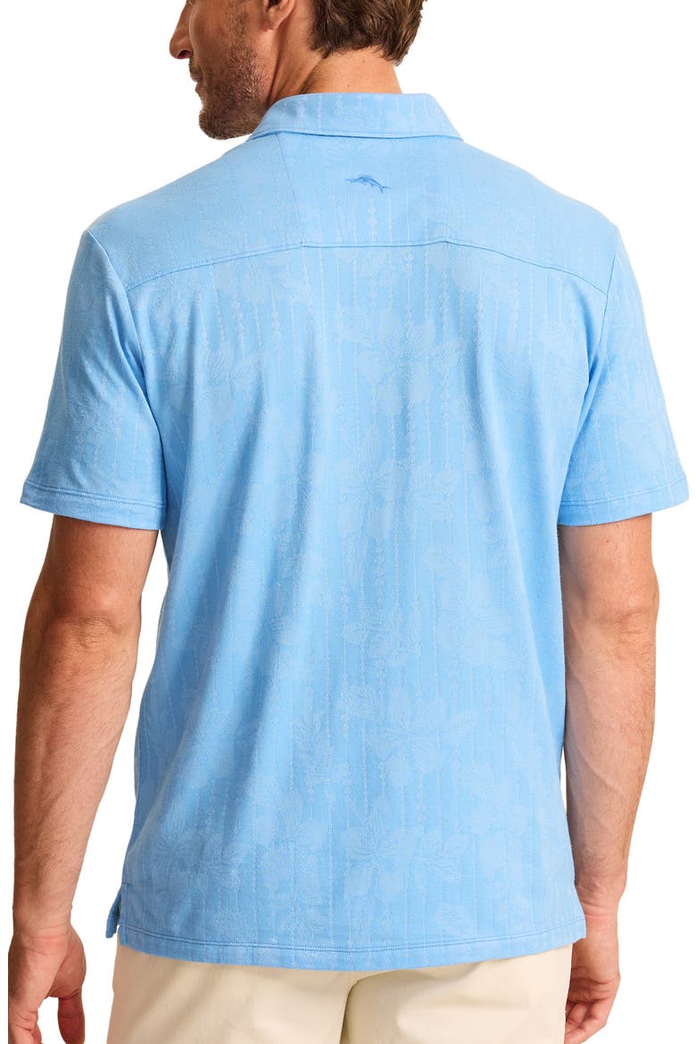 Palm Fresco Vines Polo, Alternate, color, BLUE CHAISE