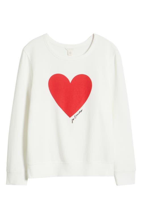 CASLON CASLON® HEART GRAPHIC SWEATSHIRT