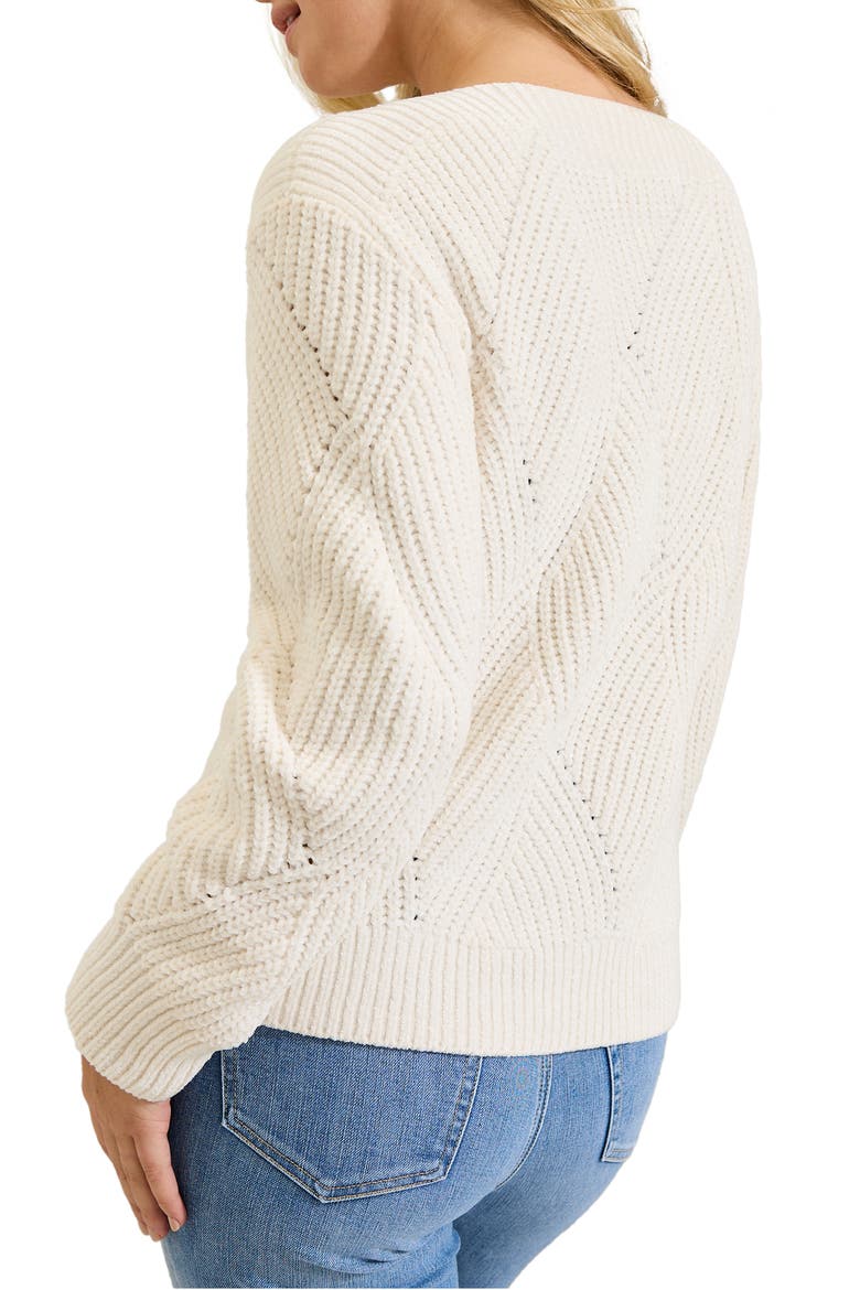 Shell St. Luna Boat Neck Sweater, Alternate, color, COCONUT