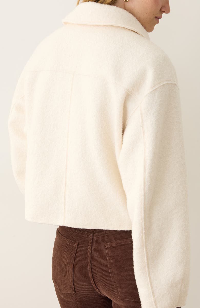 Marine Layer Sloane Bouclé Jacket, Alternate, color, Cream