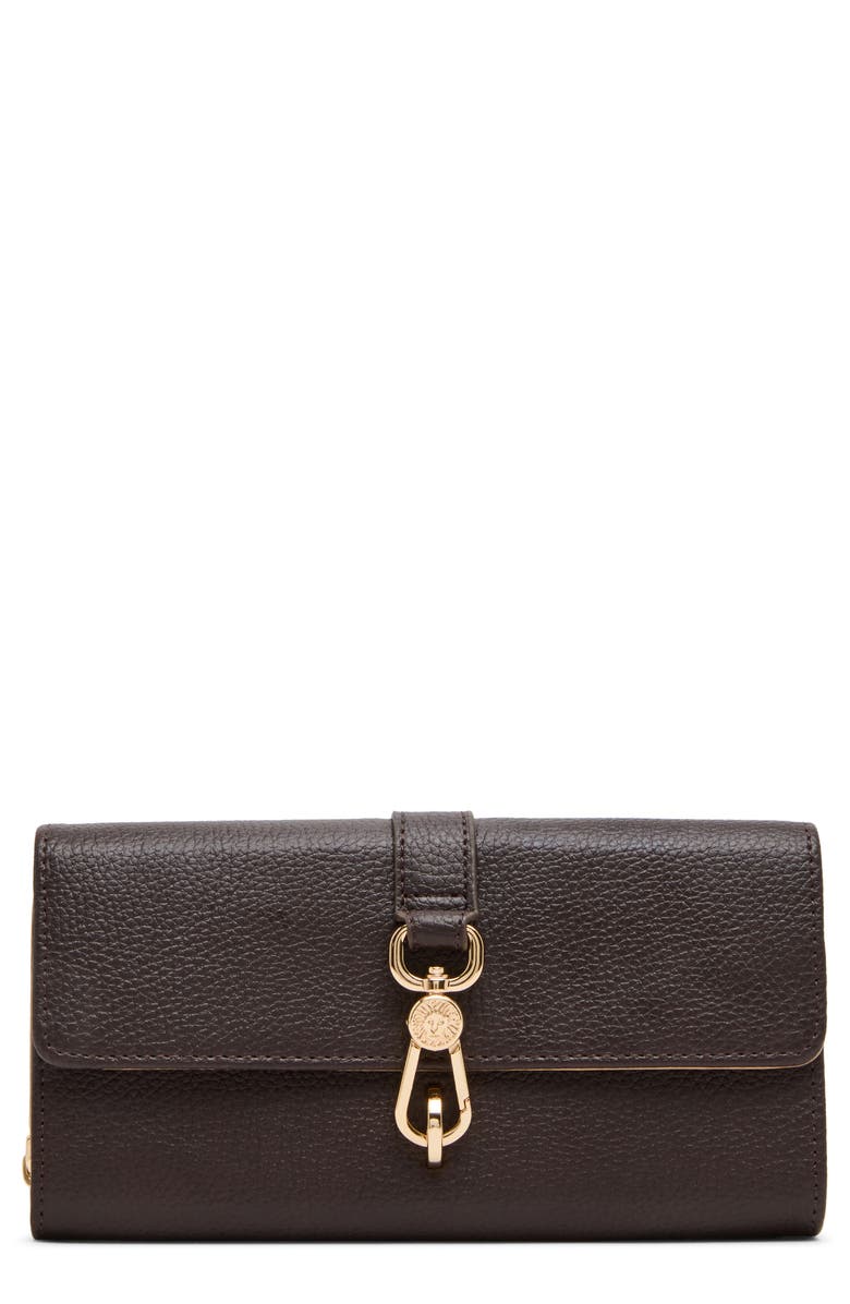 Anne Klein Wallet on a Chain Crossbody Bag, Main, color, Espresso