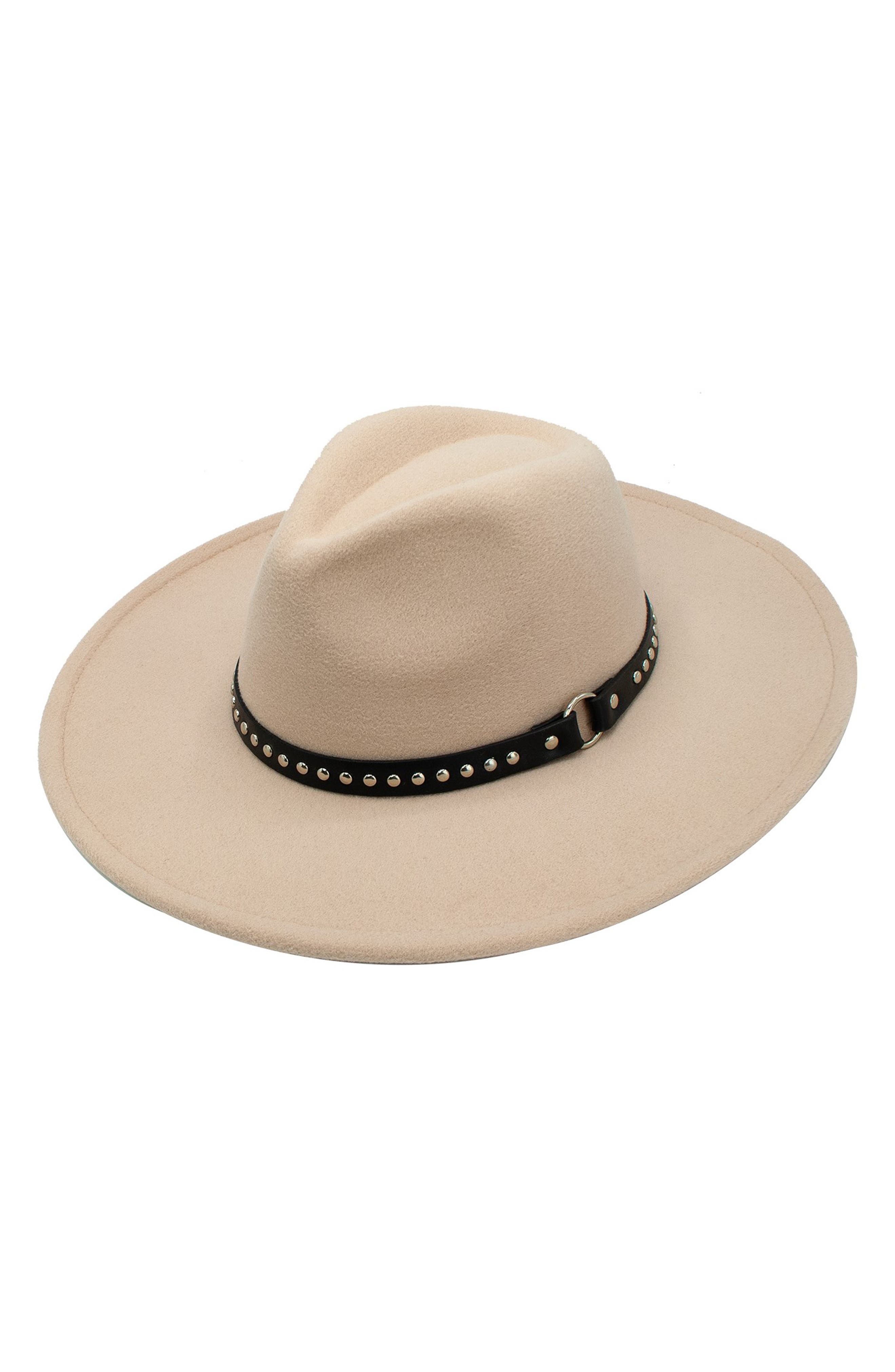 PETER GRIMM Roan Studded Felt Panama Hat