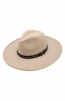 PETER GRIMM Roan Studded Felt Panama Hat