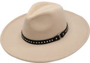 PETER GRIMM Roan Studded Felt Panama Hat