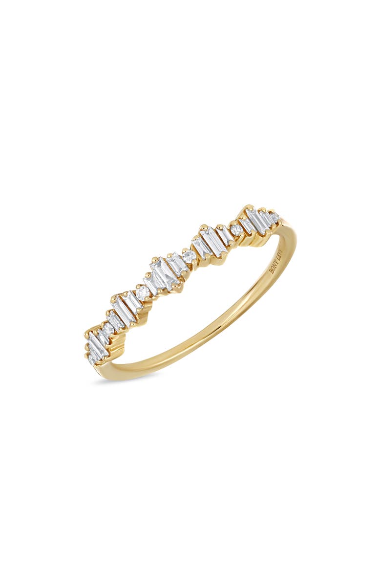 Bony Levy Gatsby Diamond Stacking Ring, Main, color, 18K Yellow Gold