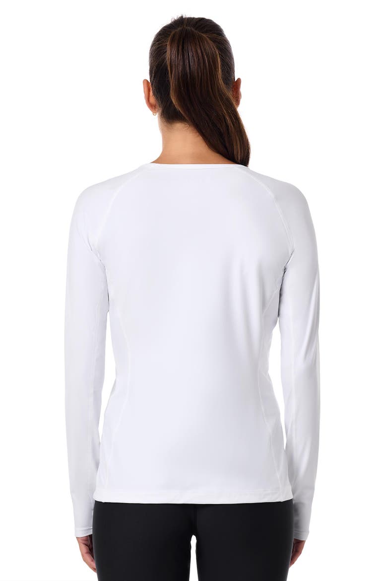 Women's Lightweight Swim Shirt with Long Sleeves, UPF 50+ Sun Protection, Hightide Lite, Alternate, color, White
