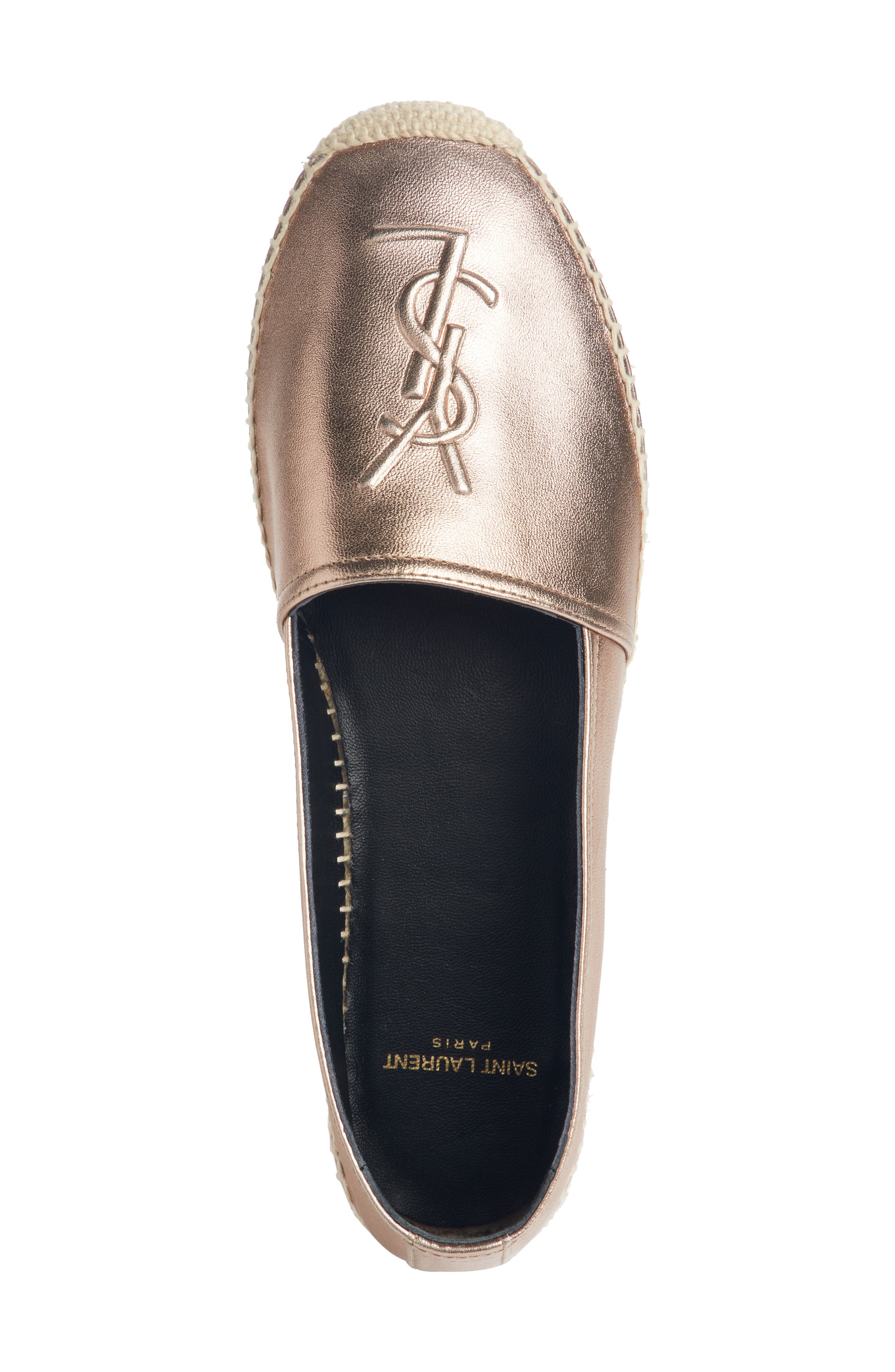 Logo Espadrille, Alternate, color, BLUSH METAL