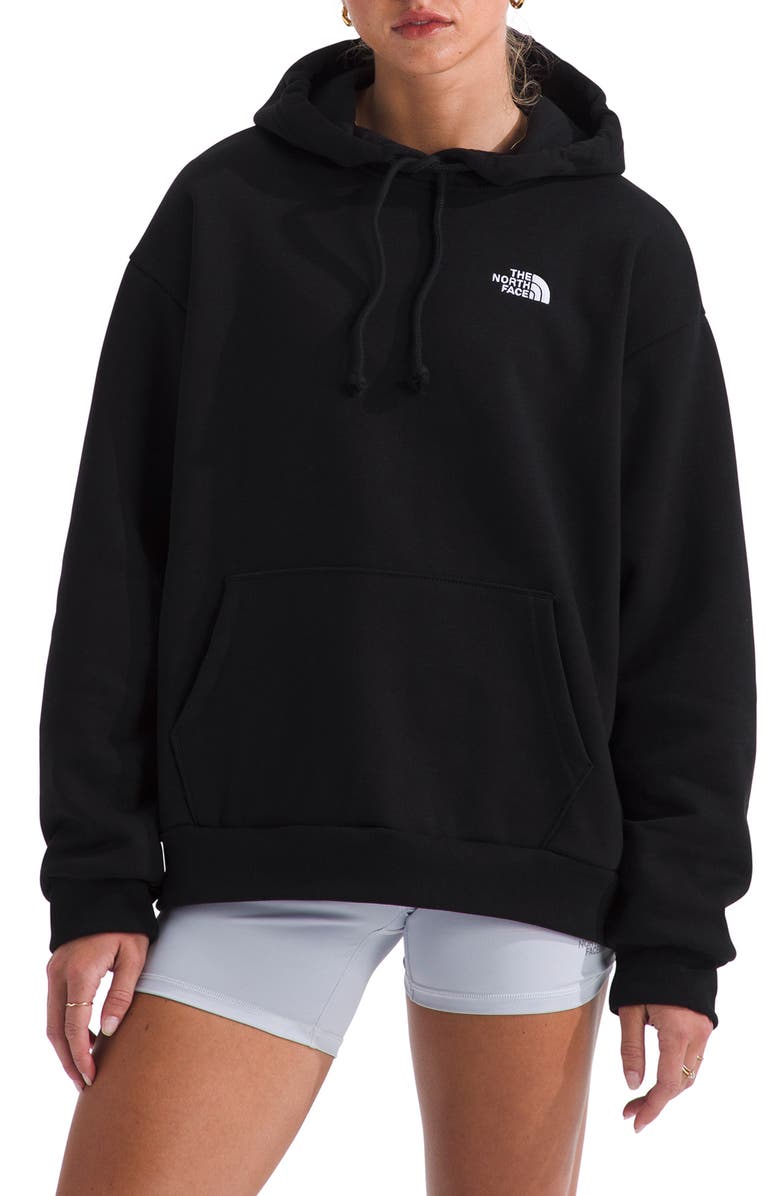 The North Face Evolution Simple Dome Oversize Cotton Blend Hoodie, Main, color, Tnf Black