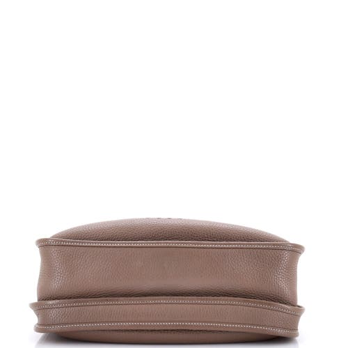 Pre-owned Hermes Hermes Evelyne Bag Gen Iii Clemence Gm In Brown