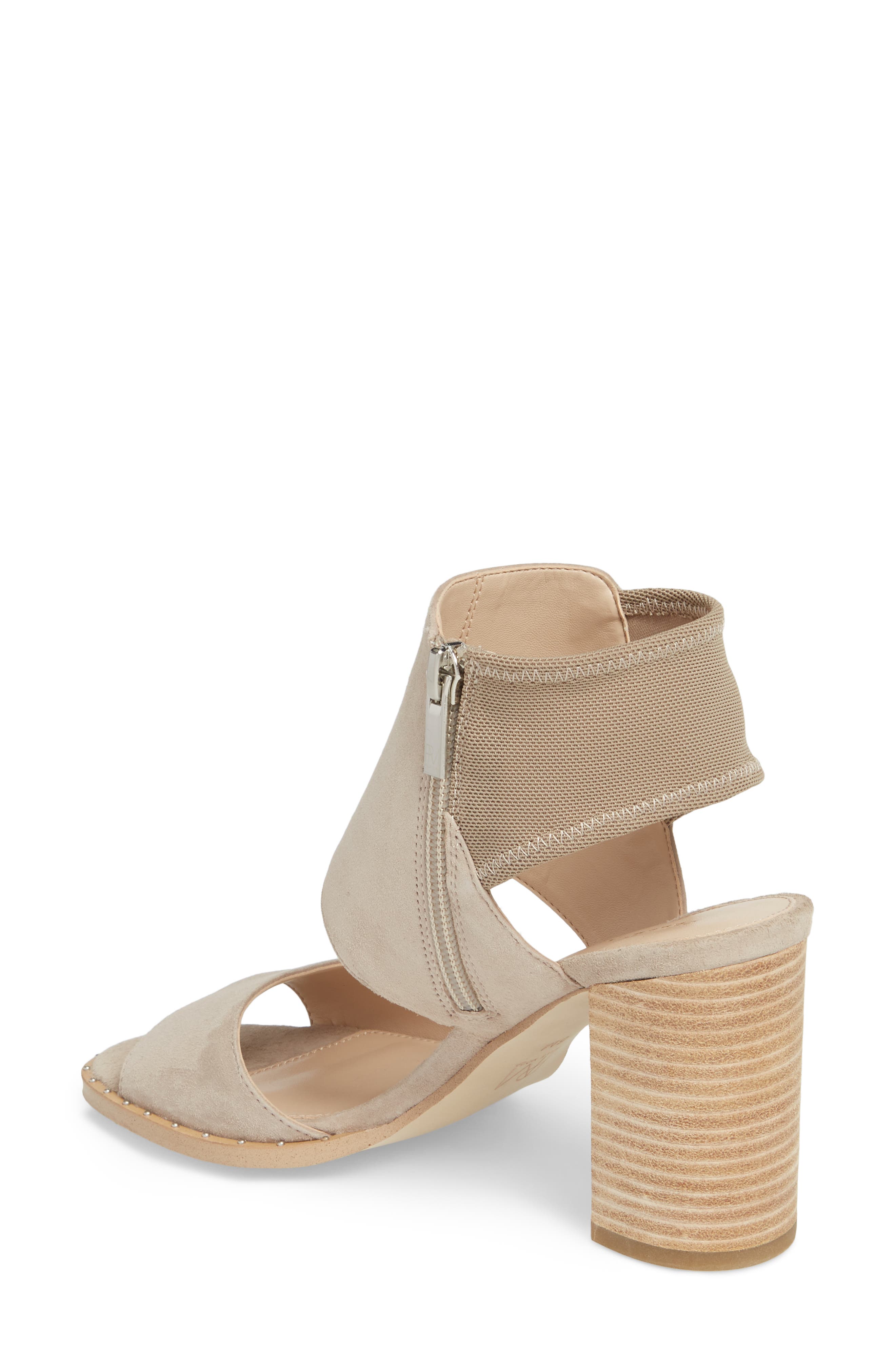 Grey Sandal, Alternate, color, MUSHROOM SUEDE