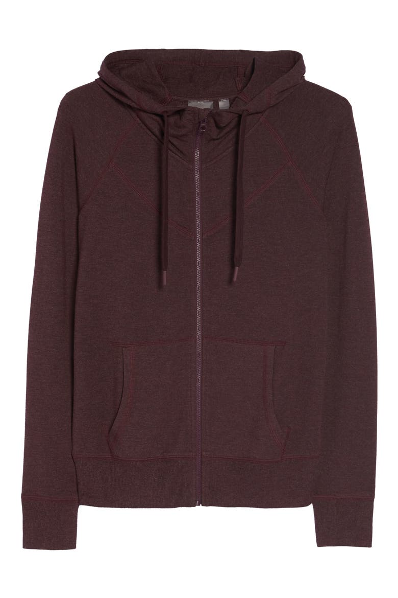 Well Played Zip Hoodie, Alternate, color, BURGUNDY STEM HEATHER